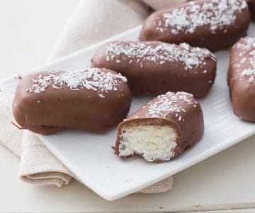 Kokos- und Schokoladenriegel