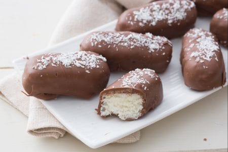 Kokos- und Schokoladenriegel
