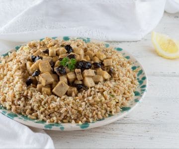 Dinkel mit Schwertfisch