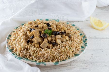Dinkel mit Schwertfisch