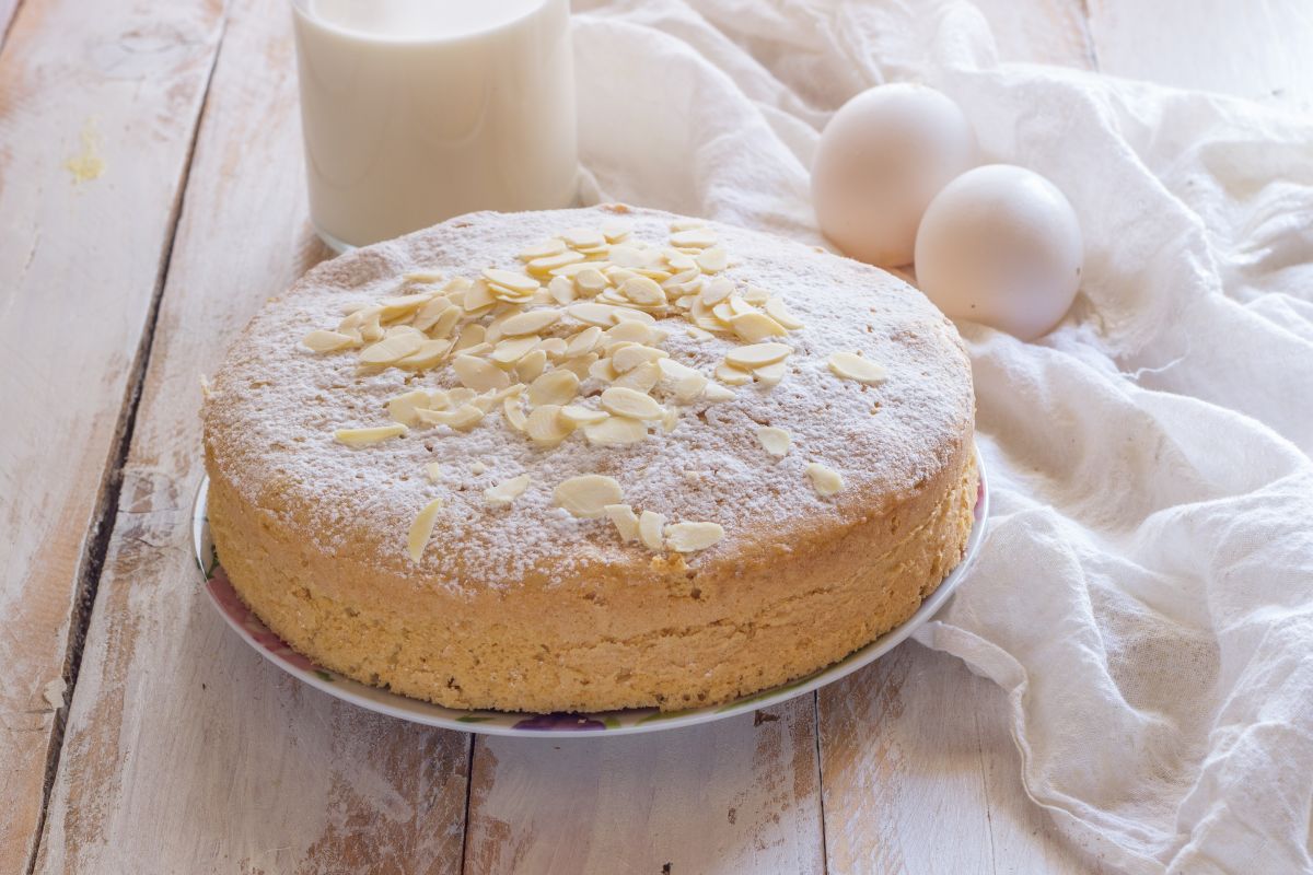 Mandelmilchkuchen ohne Eier