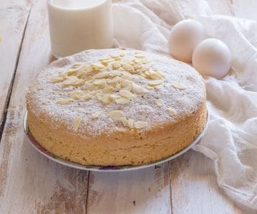 Mandelmilchkuchen ohne Eier