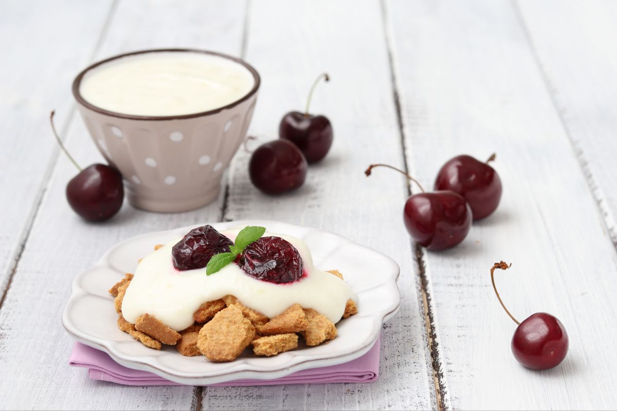 Zerlegte Käsekuchen