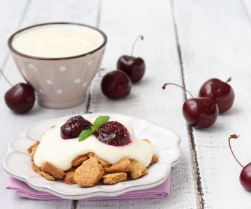 Zerlegte Käsekuchen