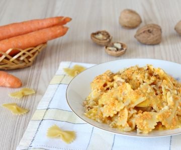 Farfalle mit Karottenpesto