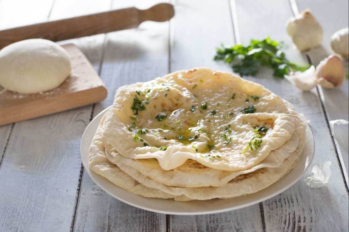 Knoblauch-Naan
