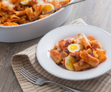 Überbackene Pasta