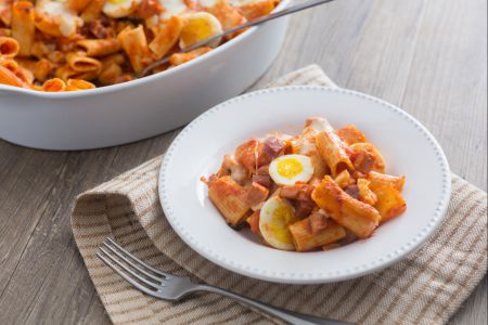 Überbackene Pasta