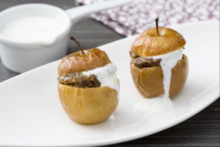 Gefüllte kleine Äpfel