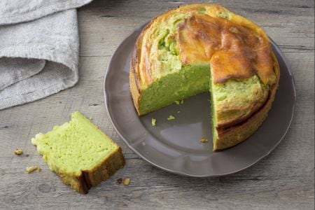Erbsen-Robiola-Quiche