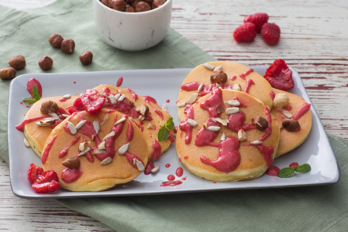 Pfannkuchen mit Joghurt