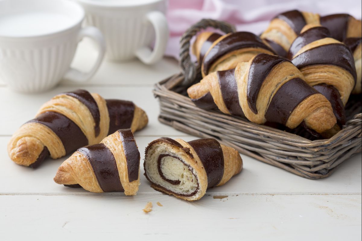 Zweifarbige Croissants