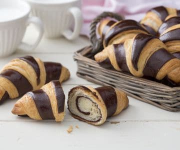 Zweifarbige Croissants