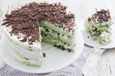 Naked Cake mit Minze