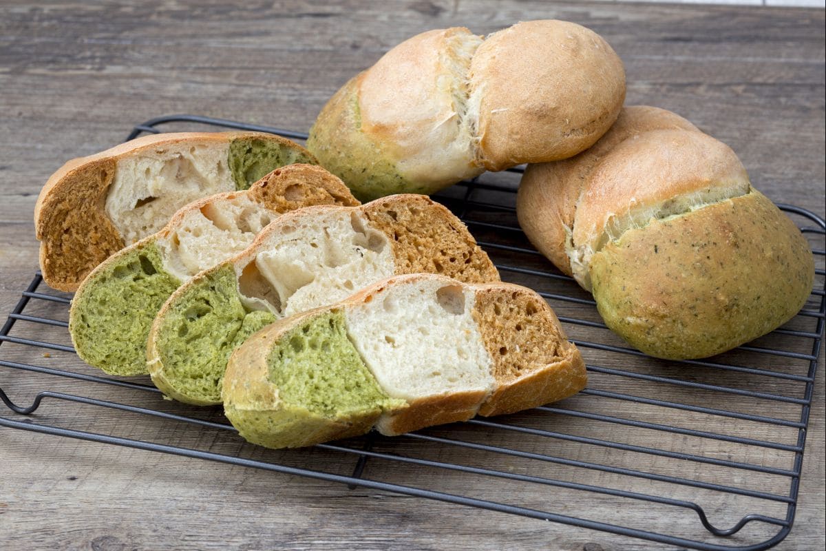 Trikolore Brötchen