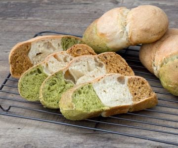 Trikolore Brötchen
