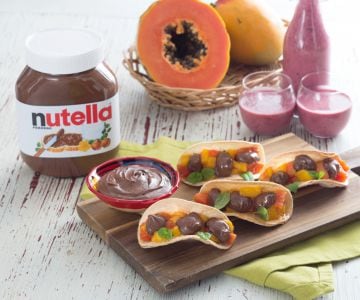 Tacos mit Mango, Papaya und Nutella®