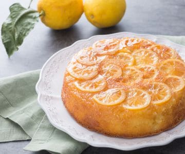 Gekippter Zitronenkuchen