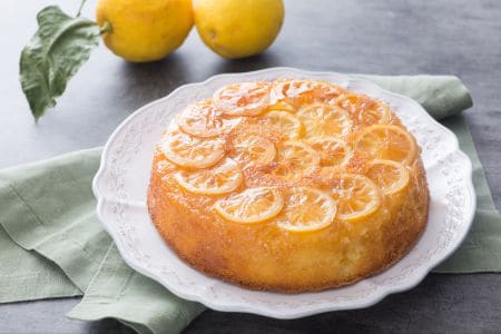 Gekippter Zitronenkuchen