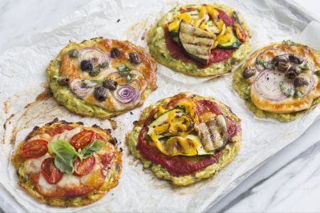 Sommerliche Zucchinipizzen