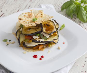 Blätterteig mit Caponata