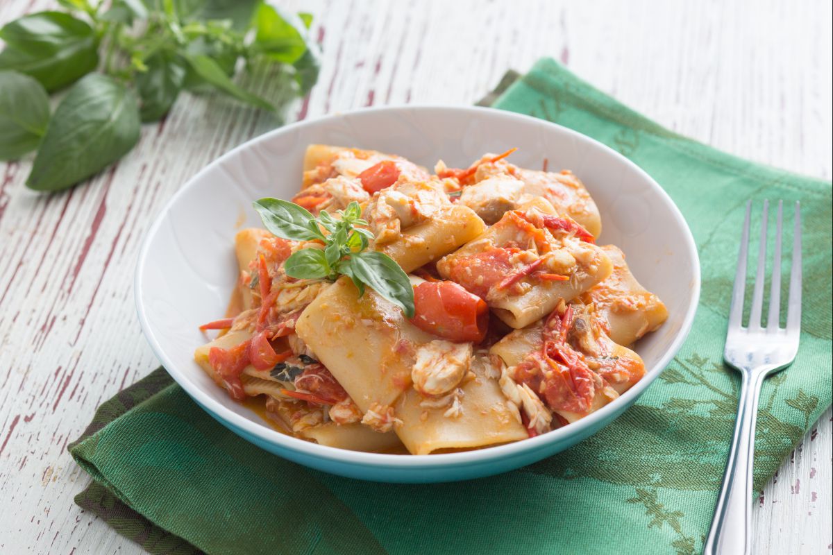 Paccheri mit Knurrhahnsoße