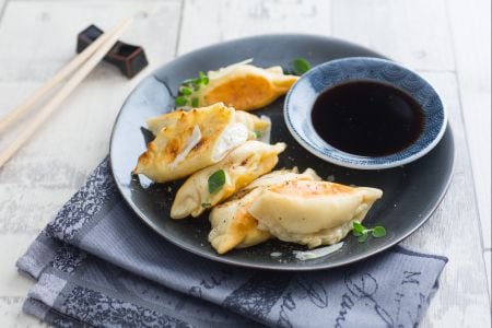 Gyoza Käse und Pfeffer