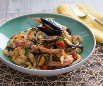 Strozzapreti mit Meeresfrüchten