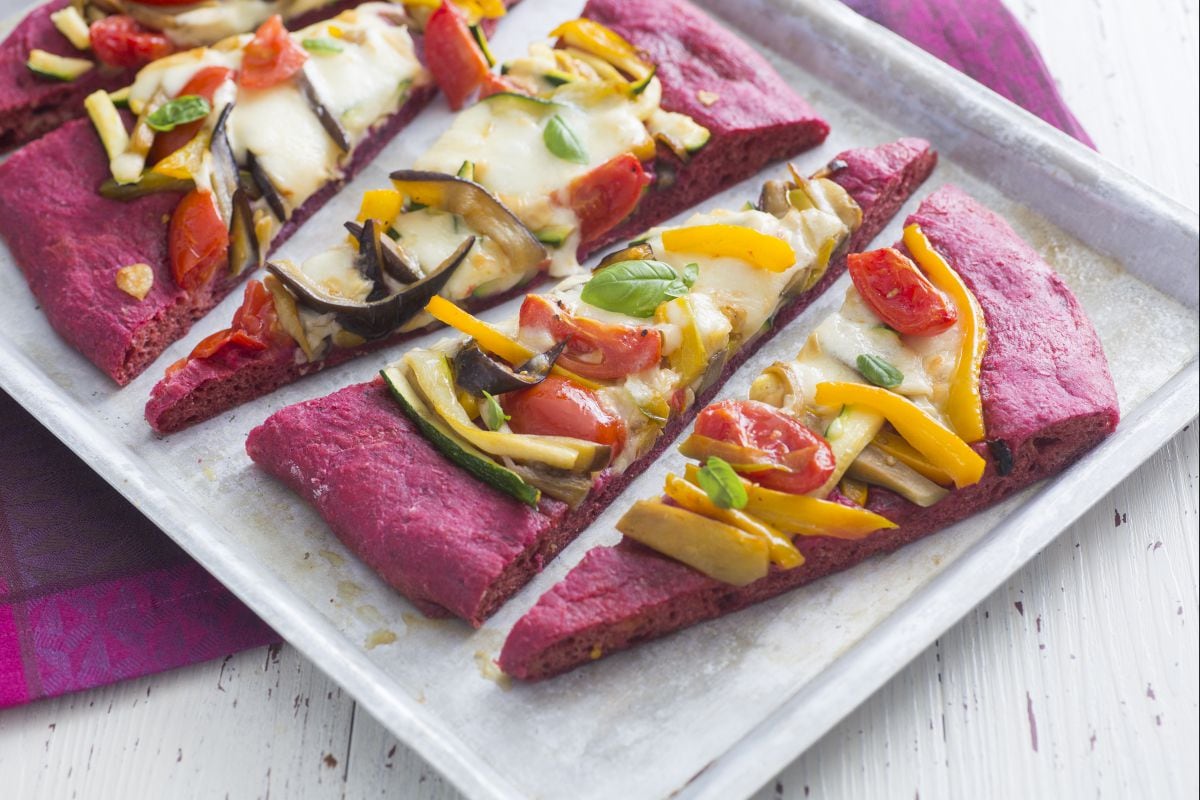 Rote-Bete-Pizza