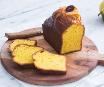 Weißer Schokoladen- und Zitronen-Pfundkuchen