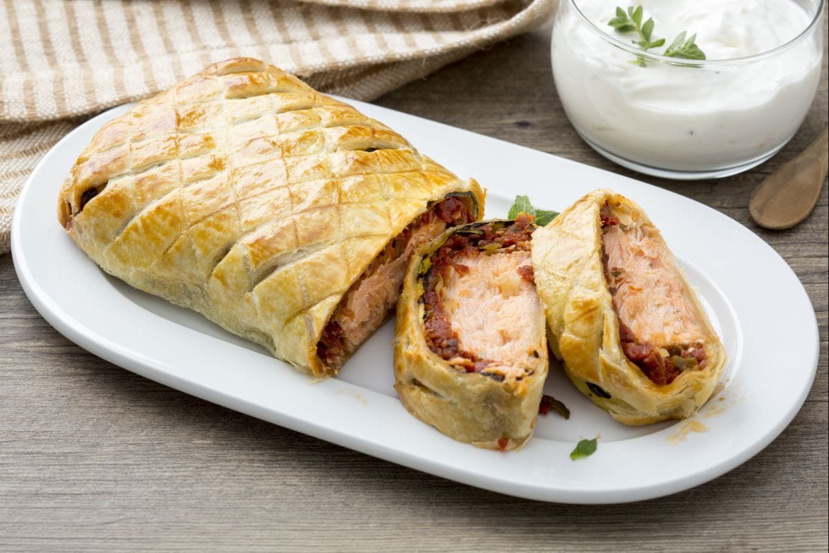 Lachsfilet in der Kruste