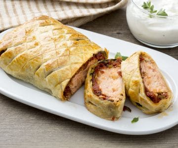 Lachsfilet in der Kruste