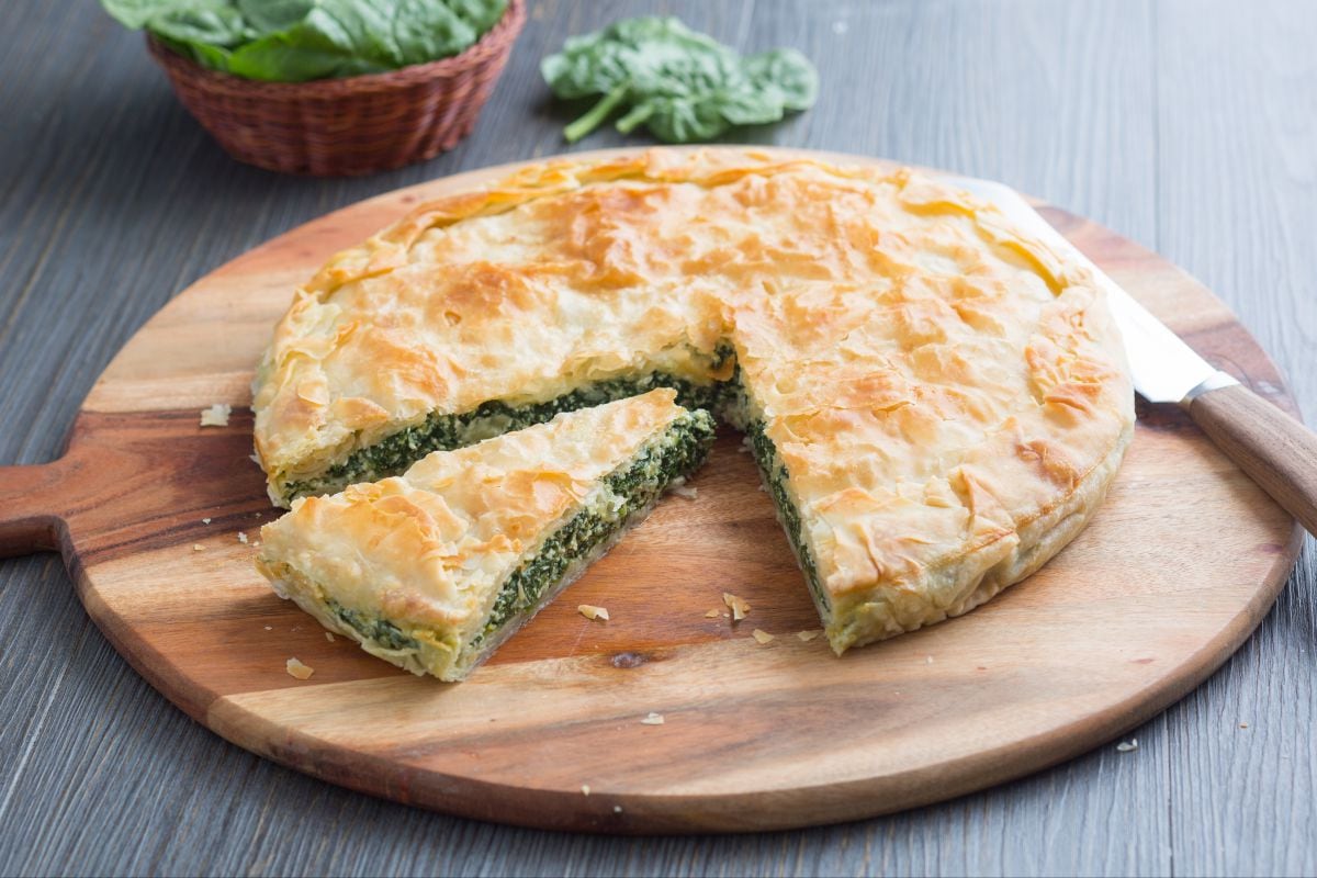 Burek mit Spinat und Ricotta