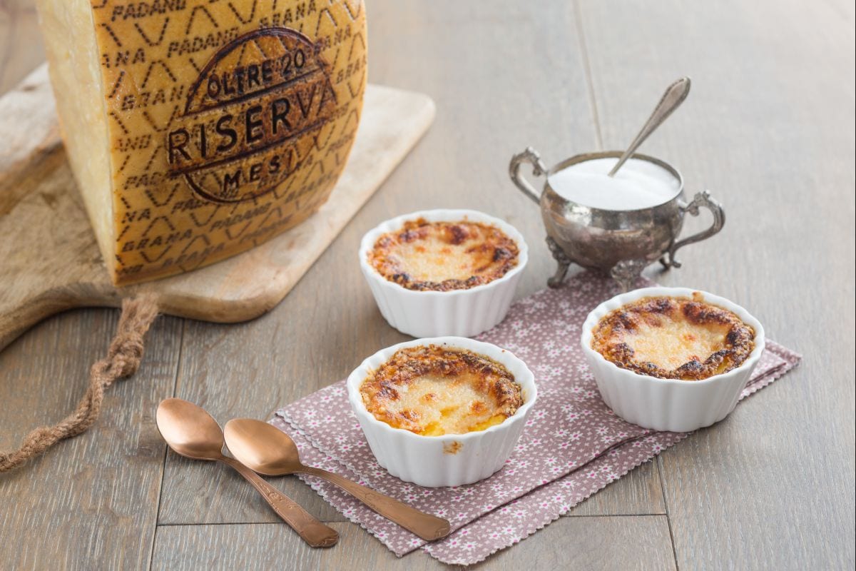 Crème Brûlée mit Grana Padano