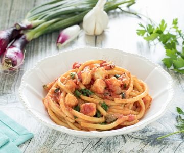 Bigoli mit Jakobsmuschelragu