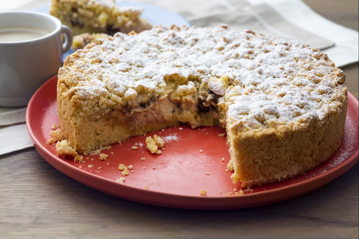Cappuccino-Schokoladenbröselkuchen