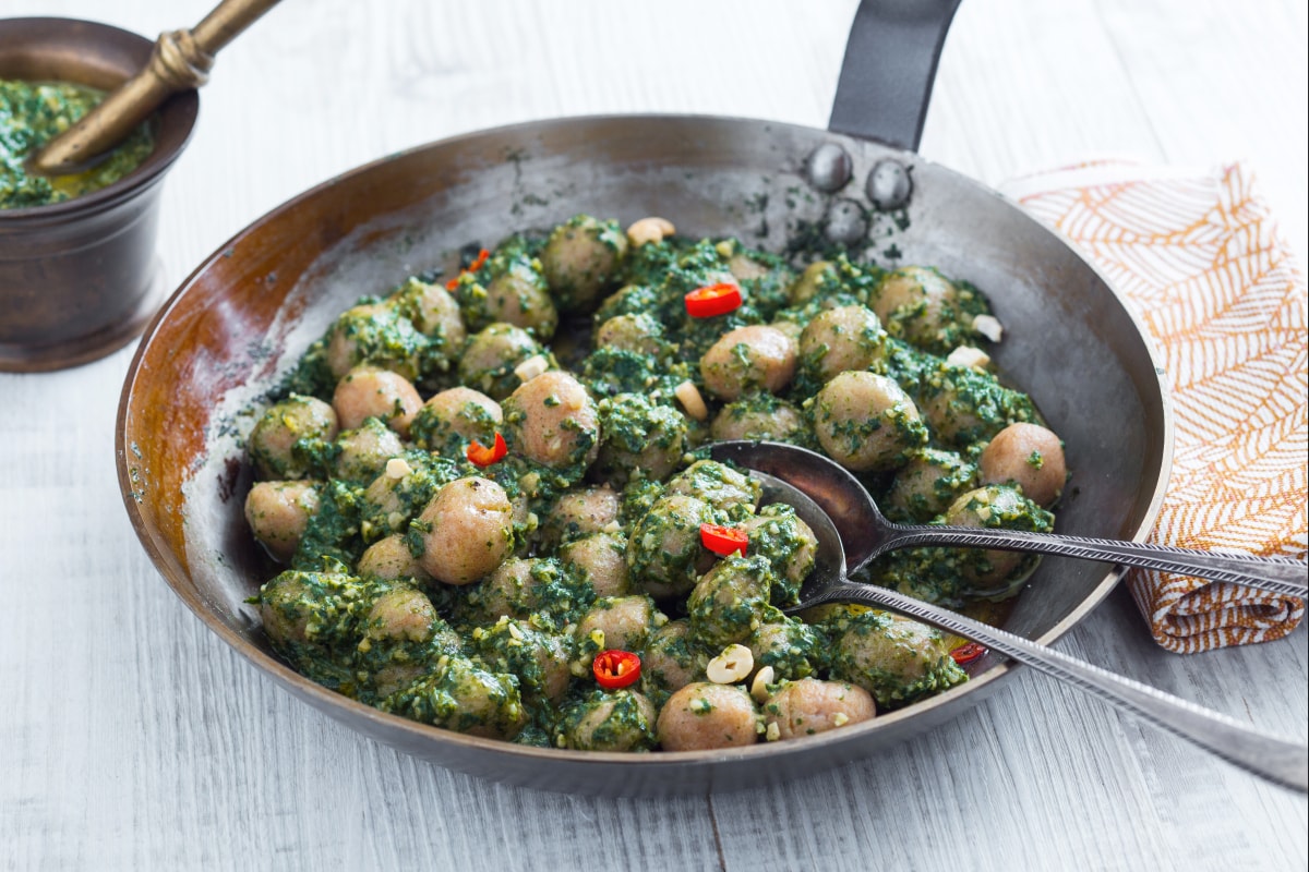 Gnocchi mit Kräuterpesto