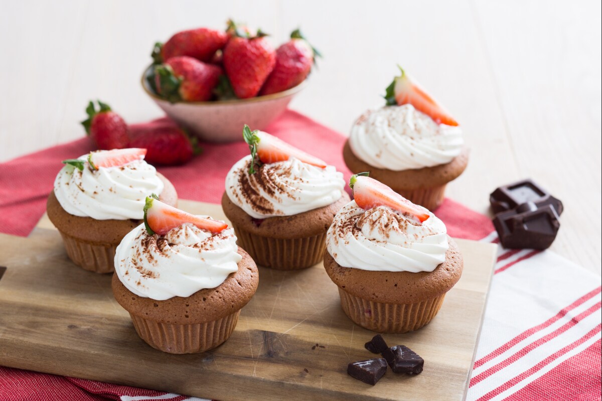 Erdbeer-Schokoladen-Muffins