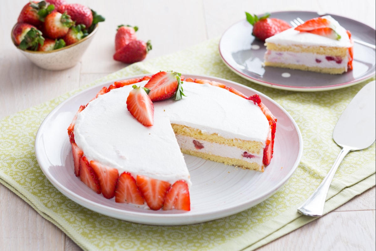 Ricotta-Erdbeer-Torte
