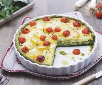 Trikolore-Herzhaftkuchen
