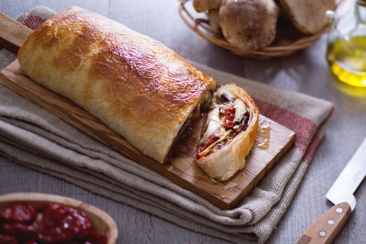 Pilz-Schinken-Rolle