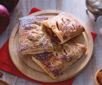 Blätterteigtaschen mit Apfelherz