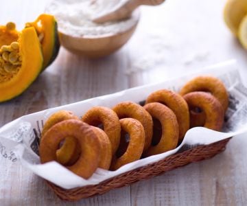 Kürbis-Zimt-Donuts