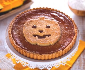 Kürbiskuchen mit Kondensmilch