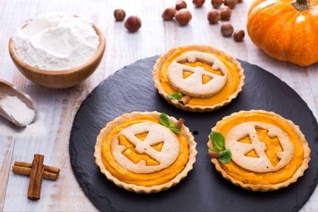 Süße Jack O' Lantern Törtchen