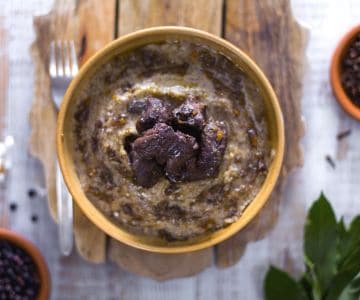 Reh in Beize mit Buchweizenpolenta