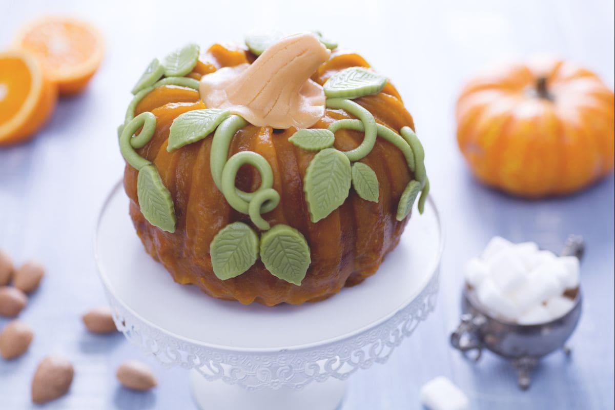 Halloween-Kürbiskuchen