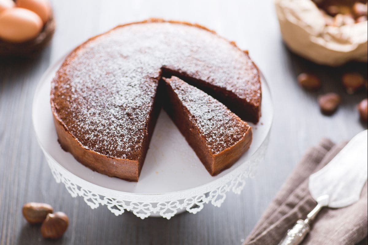 Maronen- und Schokoladenkuchen