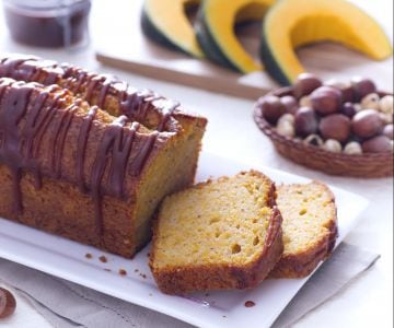Kürbis-Joghurt-Kuchen mit salzigem Karamell