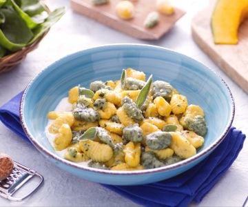 Bunte Gnocchi mit Joghurtsauce